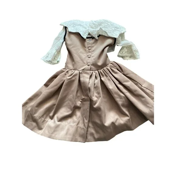 Vintage 1950s? Doll Nightgown + Dress Set of 2